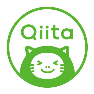 Qiitaのロゴの下に笑顔のきーたんのイラストが配置された図柄です。